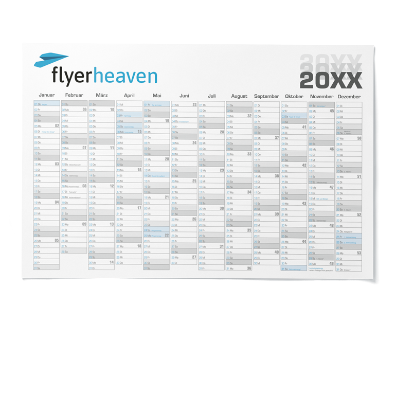 Plakatkalender / Wandplaner