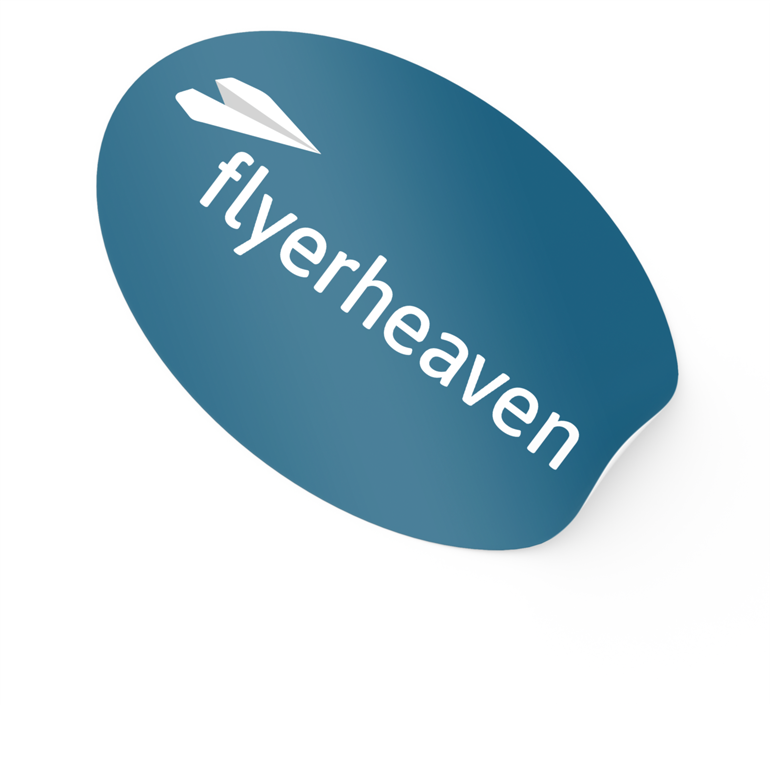 Aufkleber Oval